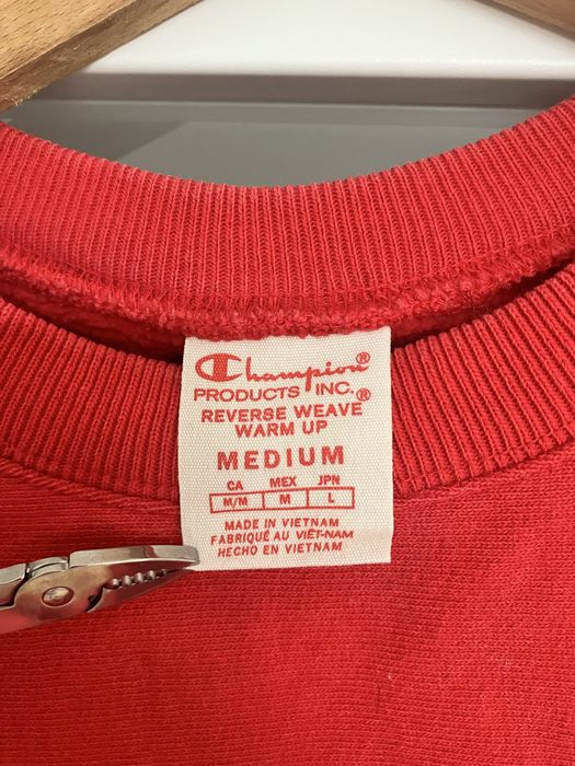 Bluza Crewneck Champion Reverse Weave RW czerwona 100% bawełna