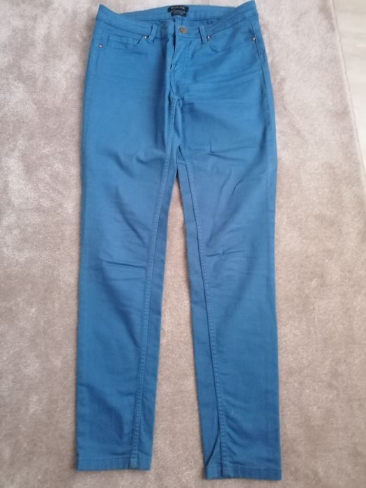 Calças, cor azulão, Massimo Dutti, t36