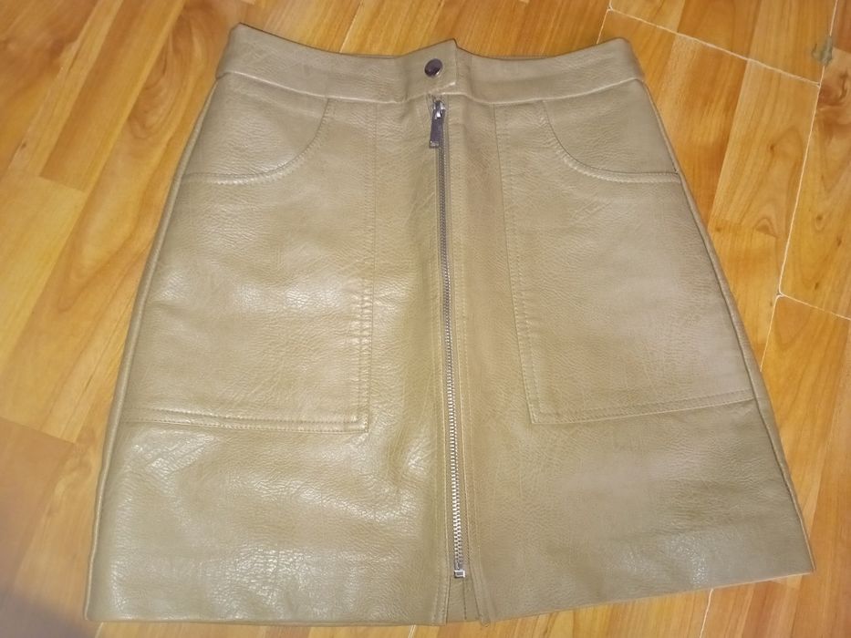 Skórzana spódnica rozm 34