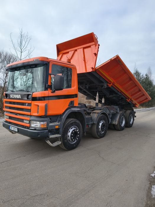 Scania 360 8x4 specjalny wywrotka kiper hydroburta meiller super stan