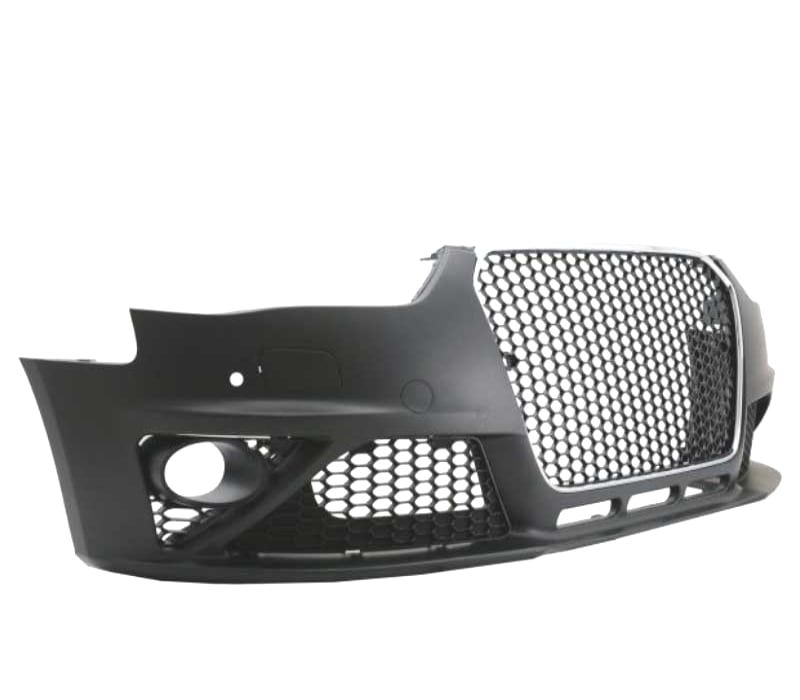 PARACHOQUES FRONTAL SEM FAROIS DE NEVOEIRO AUDI A4 B8 11-15 PDC SRA LOOK RS GRELHA CROMADA