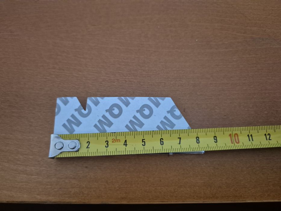 Napis BMW M Tył Bagażnik M Sport 8,3/3 cm chrom -kolor