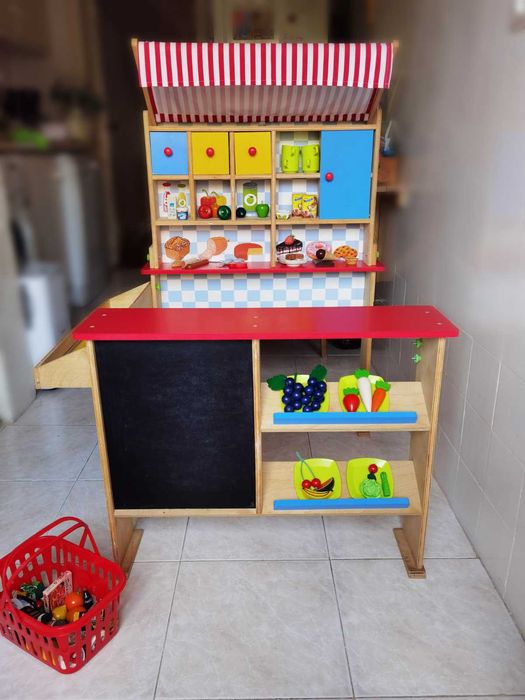 Loja de brincar em madeira Playtive + muitos acessórios