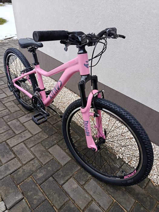 Nowy Kands Dragon 24" różowy z brokatem 13" osprzęt Shimano 3 kolory