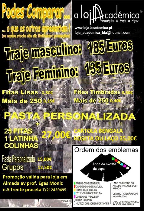 Capas de escrivão, Togas, Becas, Chapéu académico...