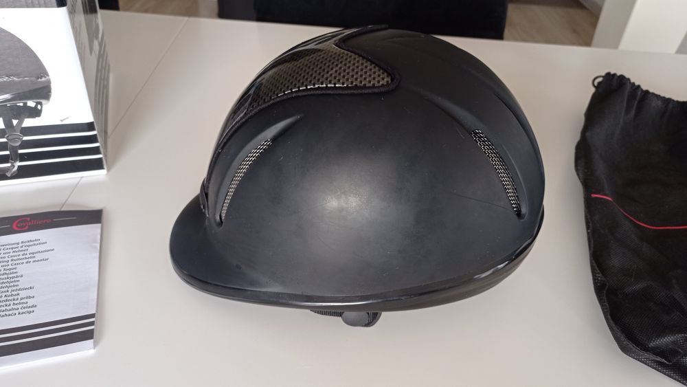 Kask jeździecki Carbonic, antracyt 53-57