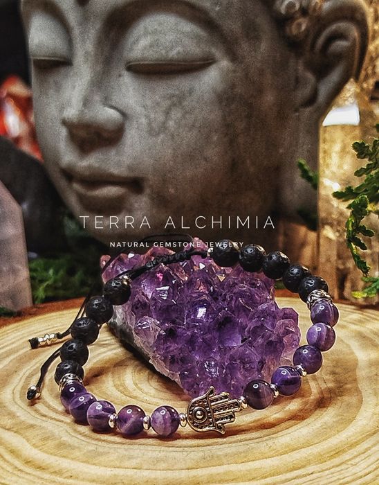 Pulseiras de cristais e pedras naturais