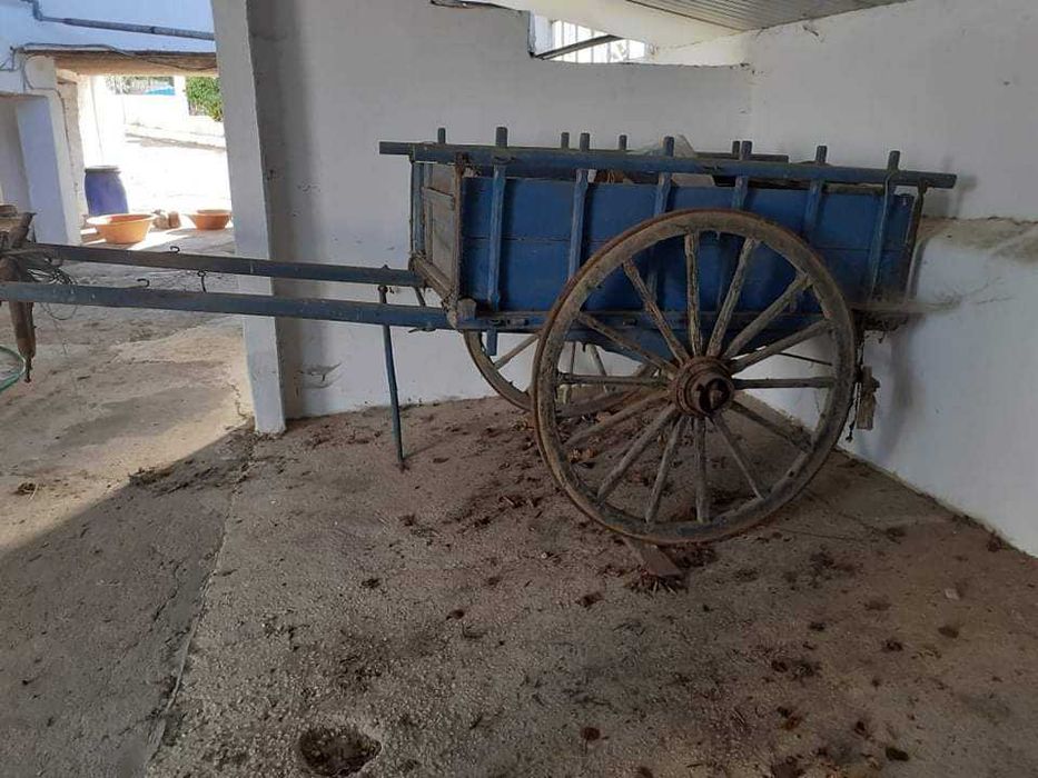 Carroça de madeira usada em bom estado