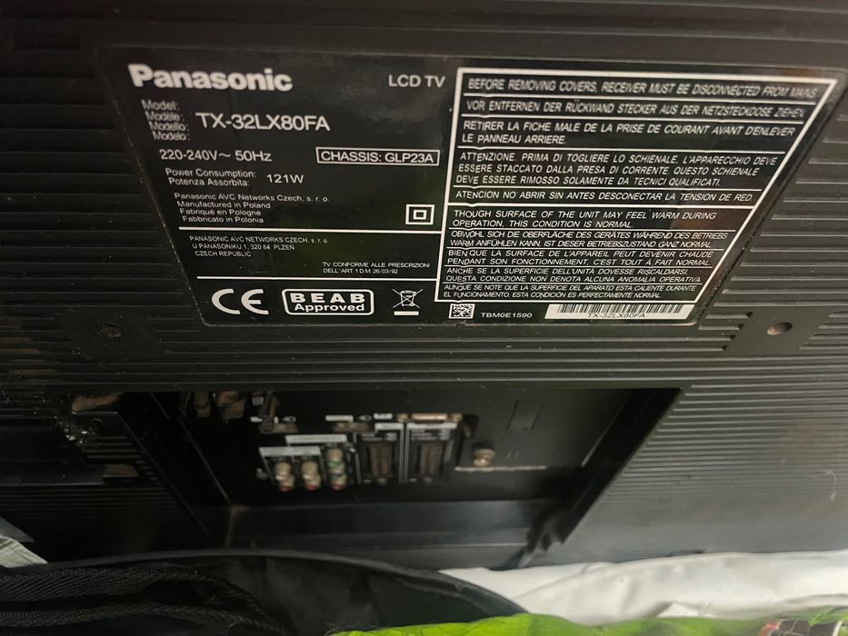 Televisão para reparação o peças