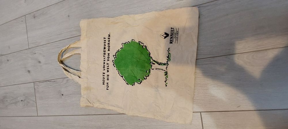 Torba szmaciana na zakupy z materiału