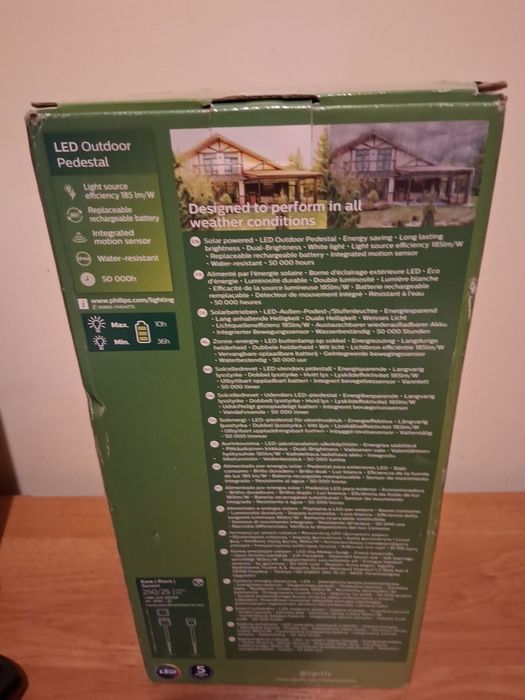 Lampa ogrodowa Philips  solarna zewnetrzna .
