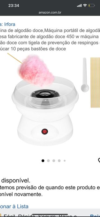 Máquina de fazer algodão doce