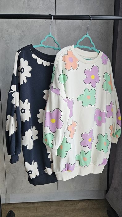 Плаття-світшот Next, 7 років, на флісі із квітковим принтом