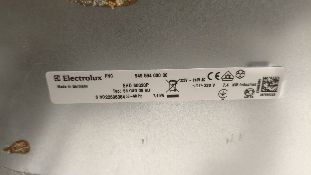 Płyta indukcyjna electrolux