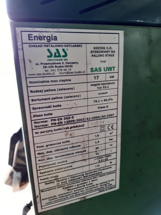 Piec SAS 17kW+ boiler