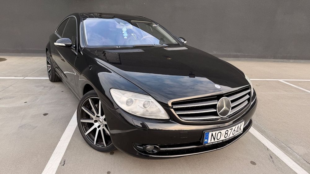 Mercedes-Benz CL CL500 V8 388km z LPG piękny bezwypadkowy nightvision wentylacja