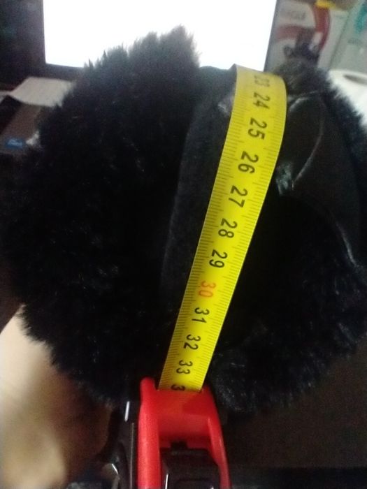 czarne nauszniki zimowe nietoperz halloween