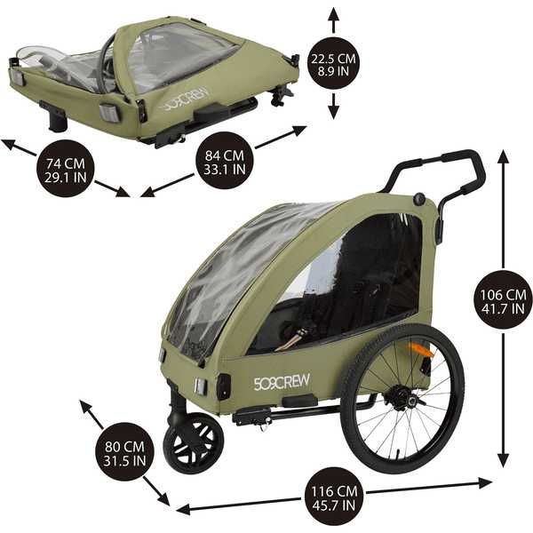 Wózek Jogger Przyczepka 509CREW