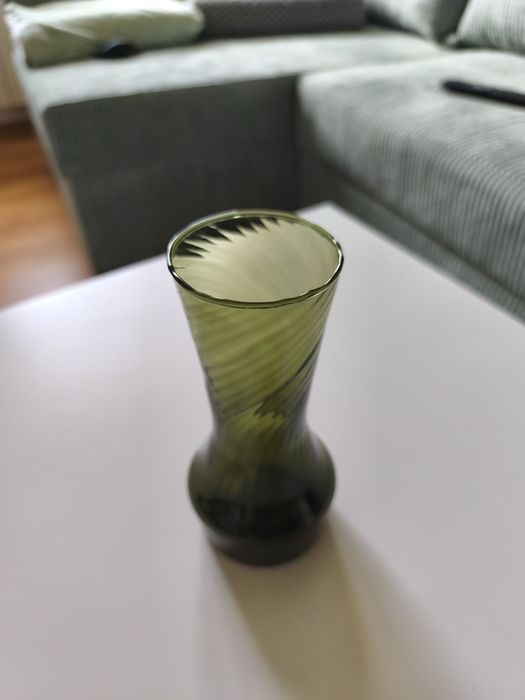 Wazon zielony Vintage PRL retro lata 60