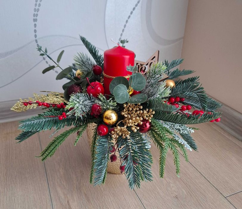 Stroik świąteczny na stół - Boże Narodzenie