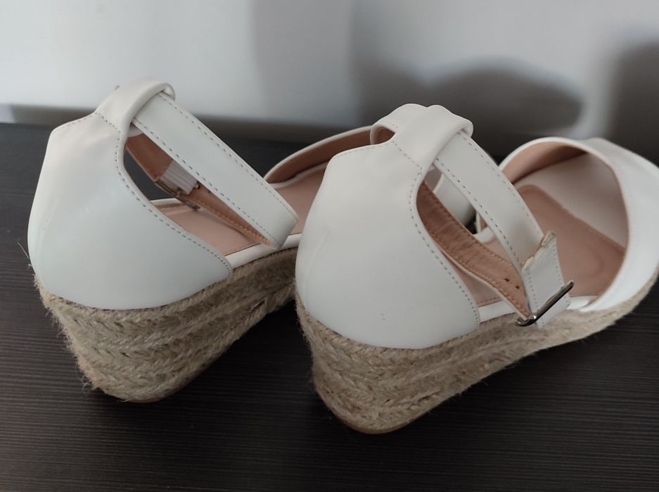 Buty do ślubu, buty białe, koturny do ślubu