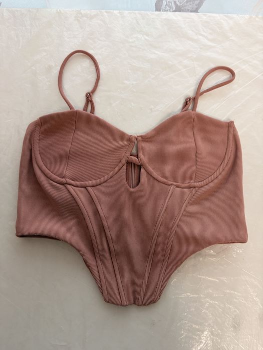 Okazja! Gorset beżowy Bershka rozmiar M