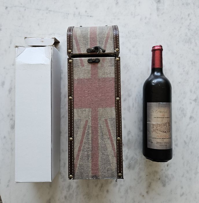 Vela decorativa (garrafa de vinho - tam. real)