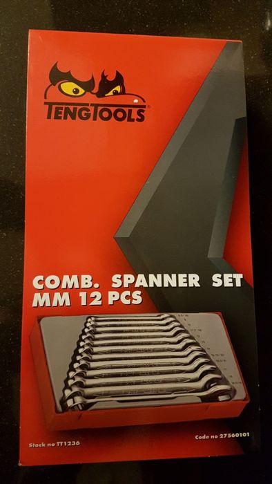 Tengtools Jogo 12 Chaves Bocas e Luneta da 8 - 19