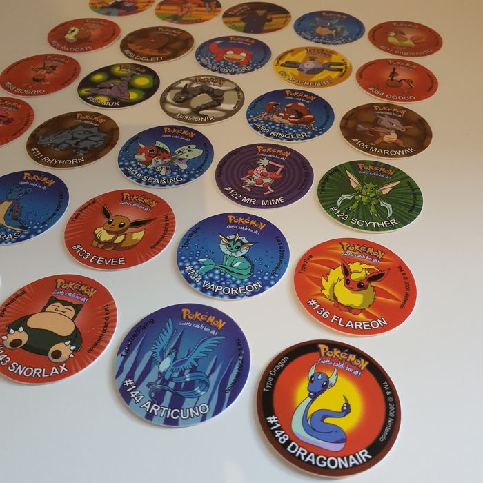 Conjunto 30 Tazos Pokémon 1ª Geração