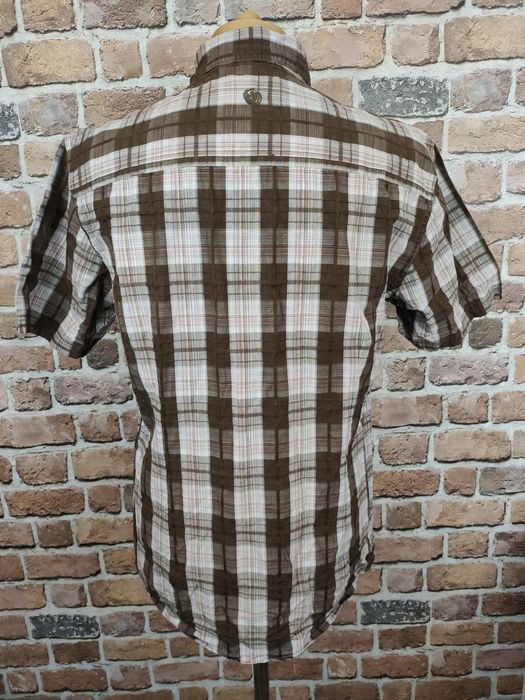 Fat face fajna koszula w kratę brąz casual m