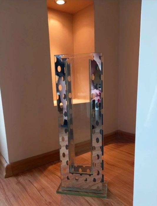 Wazon glamour designerski lustrzany Lux wysokość 45cm Made in U.S.A