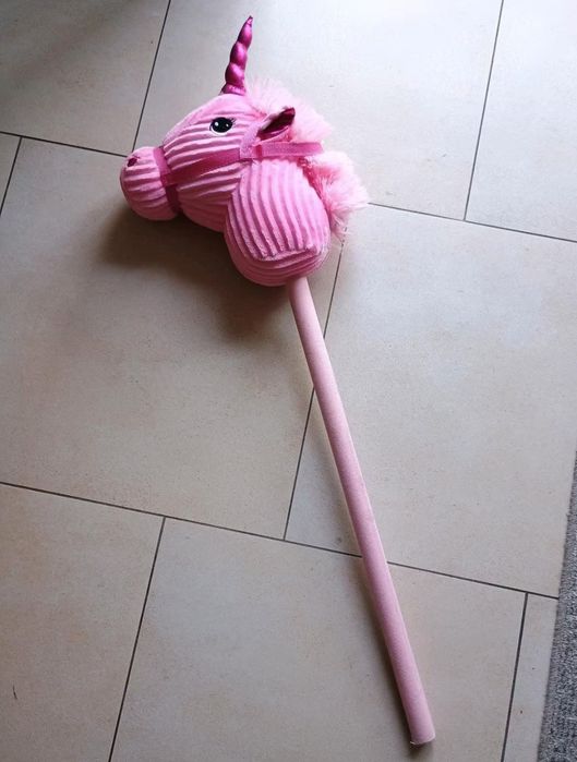Hobby horse nowy różowy jednorożec z dźwiękami