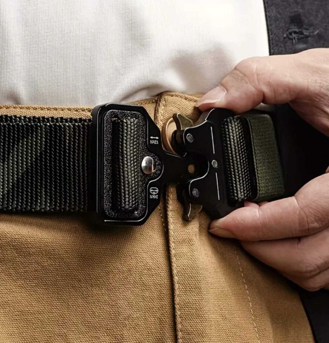 Качественный мужской тактический ремень Cobra.Цвет:черный, койт, олива