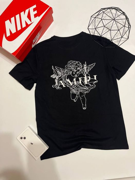 Футболка чорна/чоловіча/Амірі/AMIRI/футболка amiri/амірі/дешево