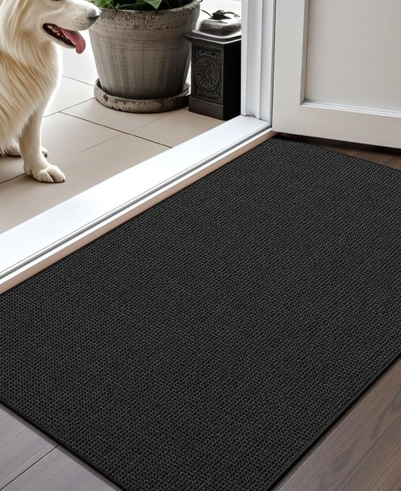 COLOR&GEOMETRY Wycieraczka wewnętrzna ciemno szara 44x76 cm