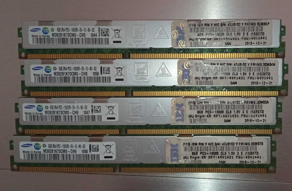 Pamięć Serwerowa Samsung M392B1K70CM0-CH9 4x8GB DDR3 ECC 1333