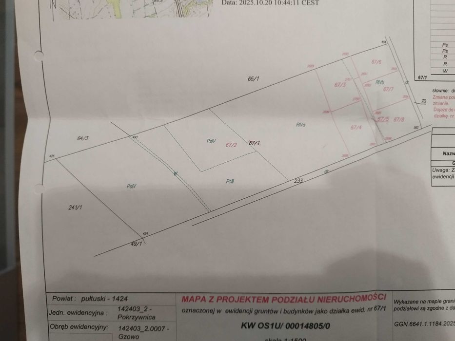 Działki z wydanymi warunkami zabudowy