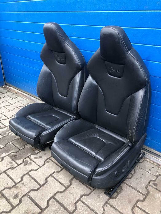 Fotele Elektryczne Pamiec Wnetrze Skora RECARO AUDI A4 S4 B8 Rolety
