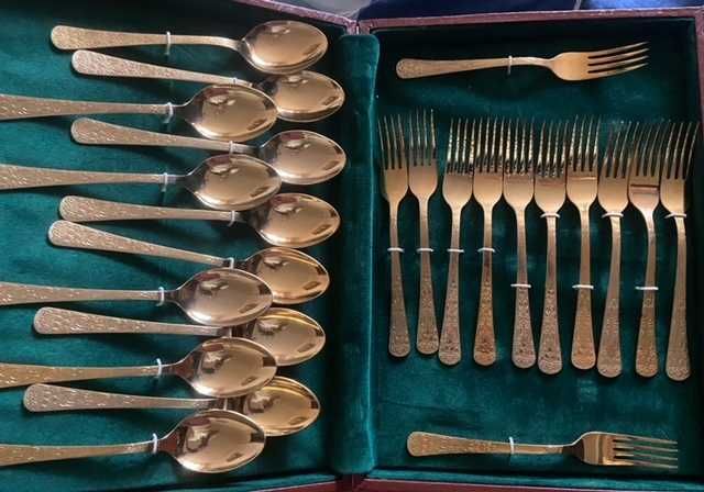 Новый Набор столовых/десертных приборов СССР 24 предмета, на 12 персон