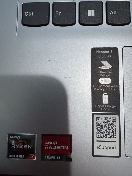 Notebook Lenovo IdeaPad 1 15” | Ryzen 7 | 16GB RAM | SSD | Windows 11