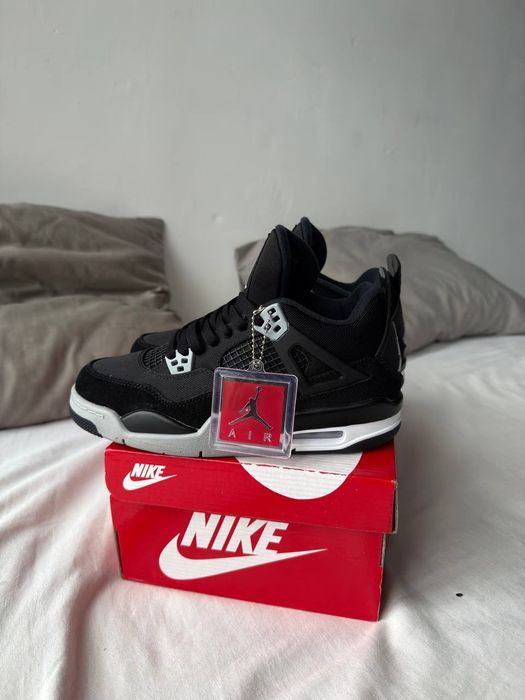 Nike Jordan 4 Black Canvas , Nike Jordan 4  , жіночі кросівки найк