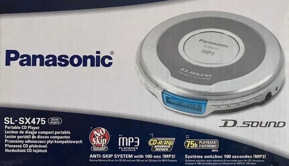Panasonic SL-SX475 Leitor Portátil de CD /MP3 CD-R/RW
