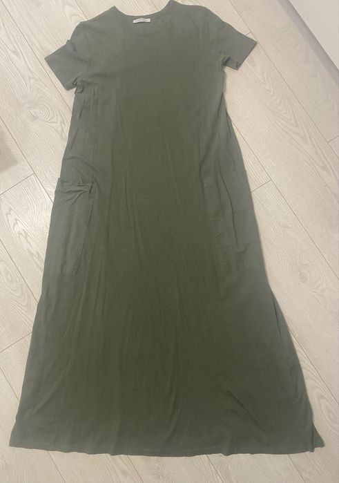Стильна, довга сукня, плаття-футболка Zara.