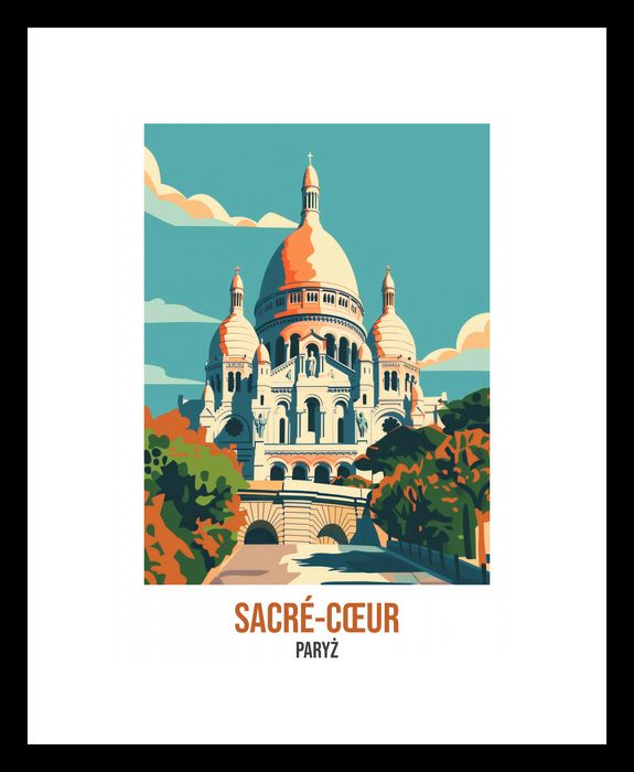 Plakat 15x20cm Sacré-C?ur