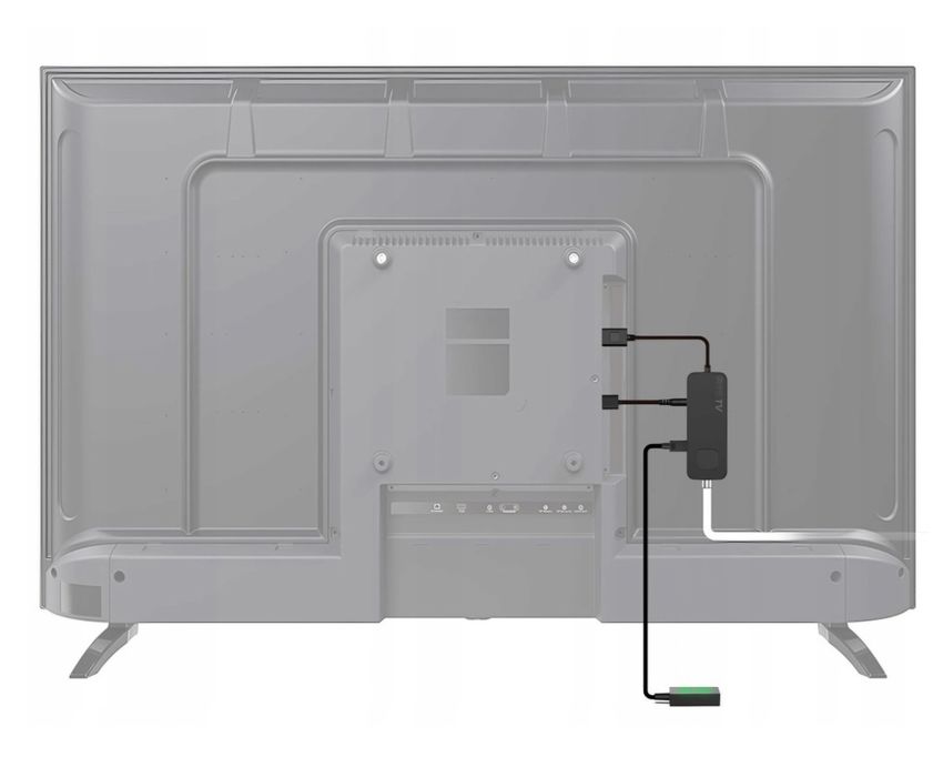 ТБ-тюнер UBISHENG U3mini DVB-T2 DVB-C Dolby Audio H.265/HEVC Чорний