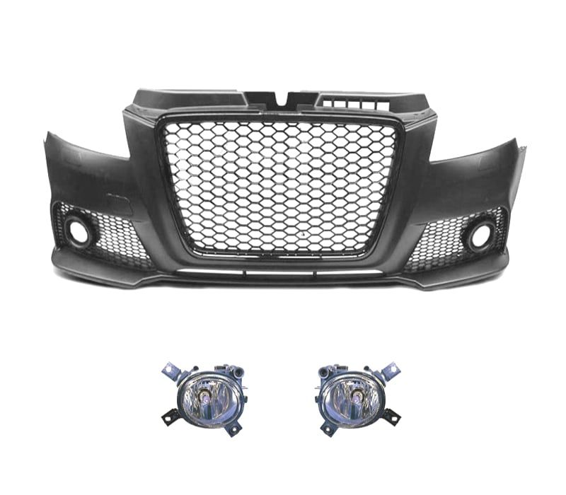 PÁRA-CHOQUES FRONTAL AUDI A3 8P 08-12 LOOK RS3 SEM PDC NEVOEIRO