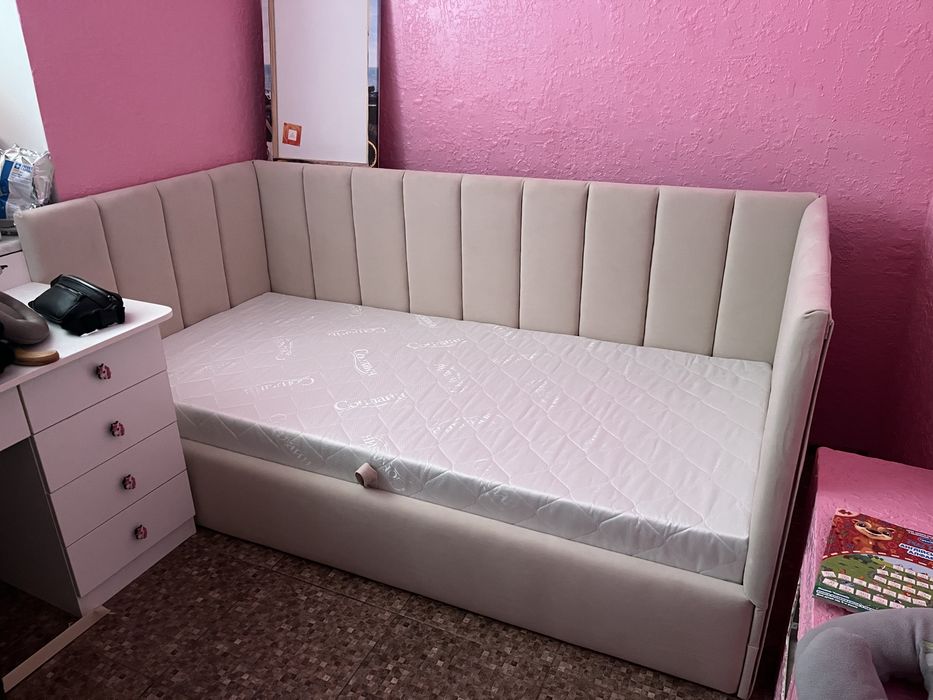 ліжко 80*190, ліжко із натурального дерева, підліткове ліжко, 90*190