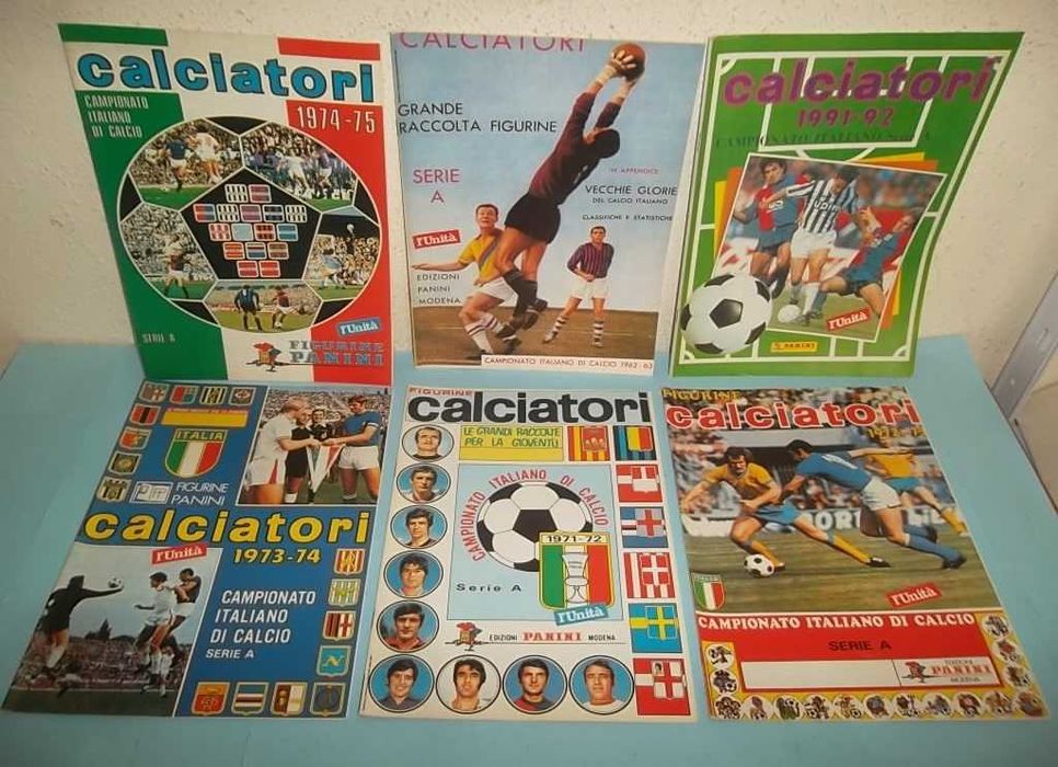 Campeonato Italiano de 1961 a 1994, Lote 32 cadernetas (reproduções)