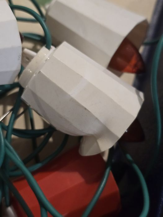 Lampki  świąteczne choinkowe z Prl-u retro światełka na choinkę vintage