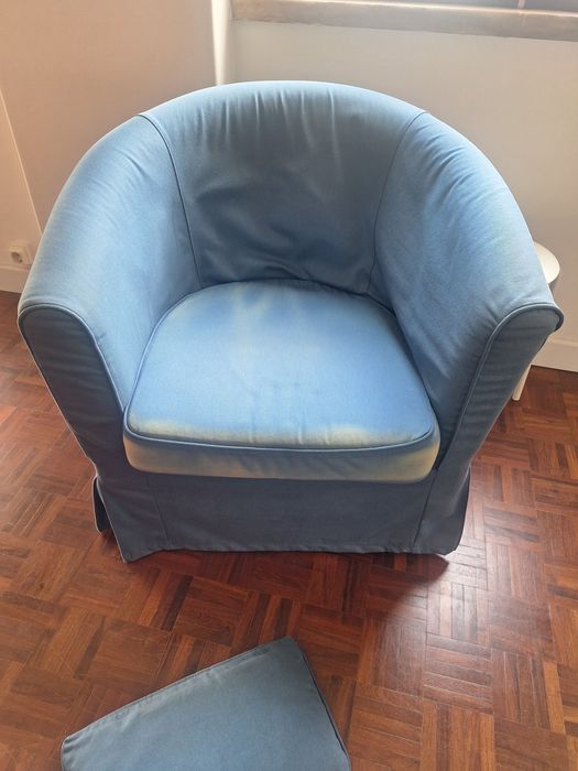 2 poltronas azuis - ikea Poltrona Nordvalla azul